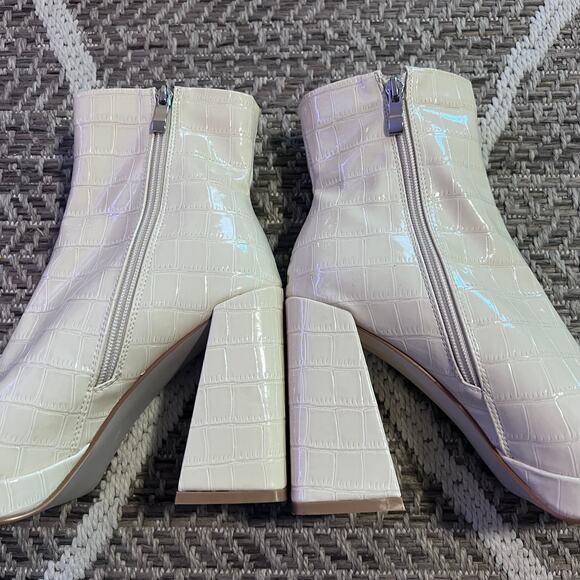 Vivianly Chunky Heel Ankle Boot Sz 9 - Picture 5 of 8